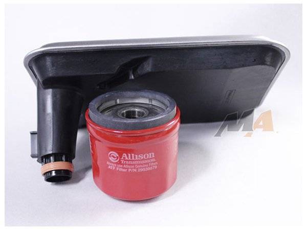 Merchant Automotive - Allison 1000 Internal Filter and Spin on Combo, fits Shallow Pan, LB7 LLY LBZ LMM, 2001-2010