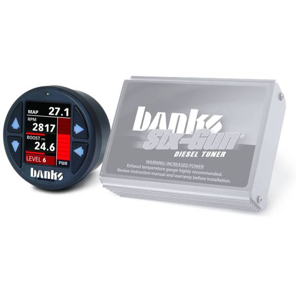 Banks Power - Banks Power Six-Gun Diesel Tuner with Banks iDash 1.8 Super Gauge for use with 2001-2004 Chevy 6.6L, LB7