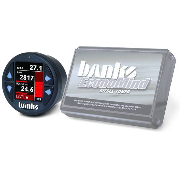 Banks Power - Banks Power Economind Diesel Tuner (PowerPack calibration) with Banks iDash 1.8 Super Gauge for use with 2004-2005 Chevy 6.6L, LLY