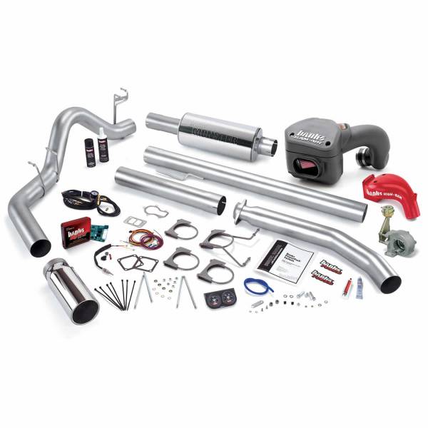 Banks Power - Banks Power PowerPack Bundle Complete Power System W/Single Exit Exhaust Chrome Tip 02 Dodge Extended Cab 5.9L 235hp
