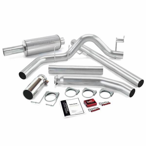 Banks Power - Banks Power Git-Kit Bundle Power System W/Single Exit Exhaust Chrome Tip 98-00 Dodge 5.9L Standard Cab