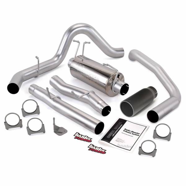 Banks Power - Banks Power Monster Exhaust System Single Exit Black Round Tip 03-07 Ford 6.0L ECSB