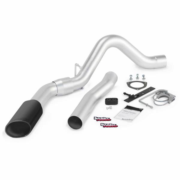 Banks Power - Banks Power Monster Exhaust System Single Exit Black Tip 15 6.6L LML DCSB-CCLB