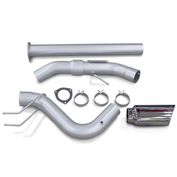 Banks Power - Banks Power Monster Exhaust System Single Exit Chrome Ob Round Tip 2017-2019 Ford Super Duty 6.7L Diesel