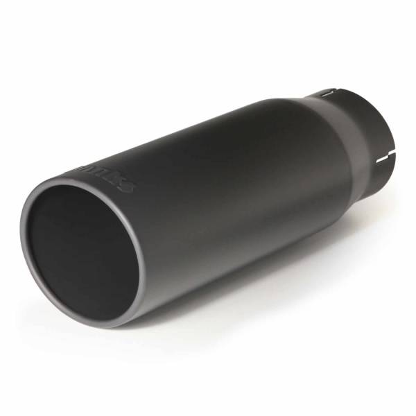 Banks Power - Banks Power Tailpipe Tip Kit Round Straight Cut Black 3.5 Inch Tube 4.38 Inch X 12 inch