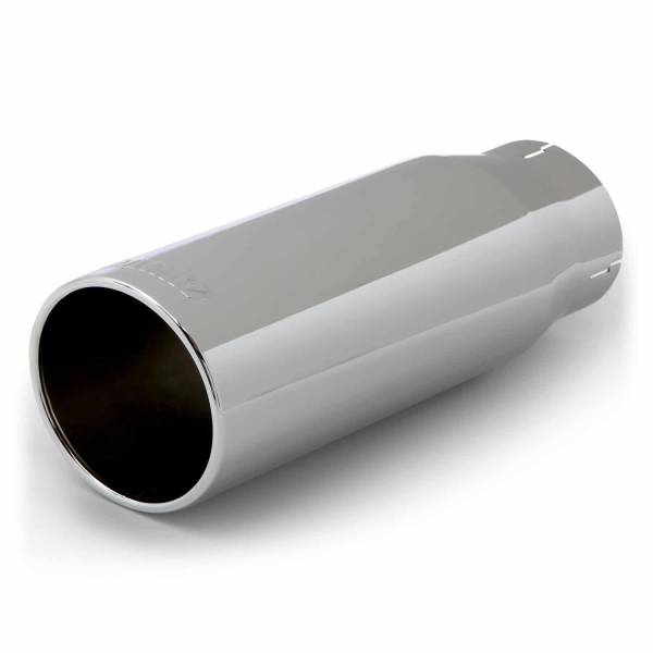 Banks Power - Banks Power Tailpipe Tip Kit Round Straight Cut Chrome 3.5 Inch Tube 4.38 Inch X 12 inch