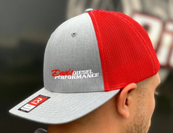 Dan's Diesel Performance, INC. - DDP Red & Gray Small/Medium Flex Fit Hat w/ Side Logo