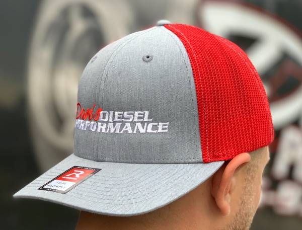 Dan's Diesel Performance, INC. - DDP Red & Gray Large/X-Large Flex Fit Hat w/ Full Logo
