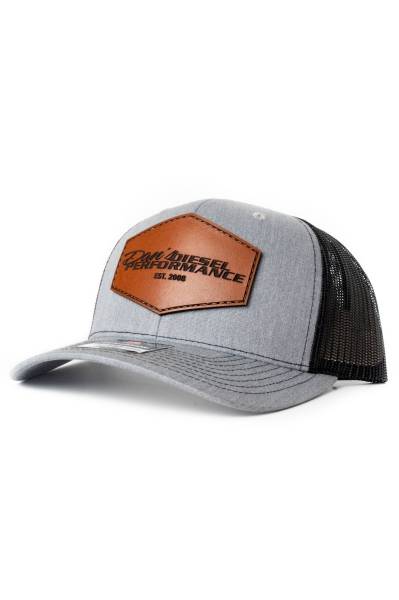 Dan's Diesel Performance, INC. - Dan’s Diesel Performance Grey Leather Patch Richardson 112 Trucker Cap
