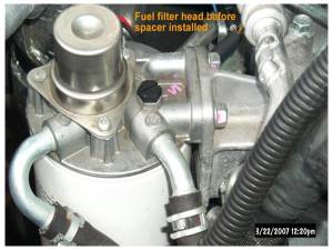 Merchant Automotive - Fuel Filter Head Spacer Kit, LB7 LLY LBZ LMM, 2001-2010, Duramax - Image 2