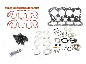 LBZ Head Gasket Kit With Exhaust Manifold Gaskets and OEM Head Bolts, Duramax