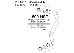 HSP Diesel - 2011-2016 Chevrolet / GMC Hot Side Tube Raw Diesel - Image 2