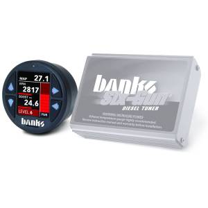Banks Power Six-Gun Diesel Tuner with Banks iDash 1.8 Super Gauge for use with 2007-2010 Chevy 6.6L, LMM