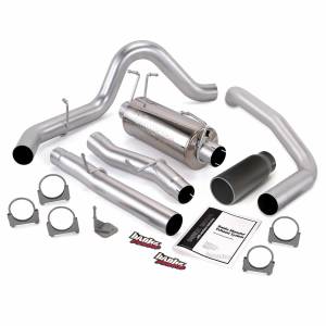 Exhaust - Exhaust Systems - Banks Power - Banks Power Monster Exhaust System Single Exit Black Round Tip 03-07 Ford 6.0L CCSB