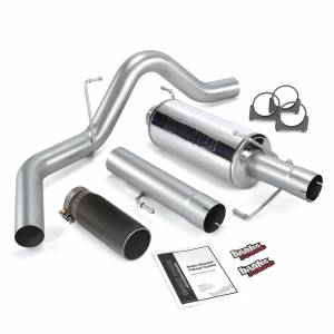 Banks Power - Banks Power Monster Exhaust System Single Exit Black Round Tip 04-07 Dodge 5.9L 325hp CCLB