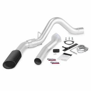 Exhaust - Exhaust Systems - Banks Power - Banks Power Monster Exhaust System Single Exit Black Tip 07-10 Chevy 6.6L LMM ECSB-CCLB to