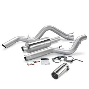 Exhaust - Exhaust Systems - Banks Power - Banks Power Monster Exhaust System Single Exit Chrome Round Tip 06-07 Chevy 6.6L ECLB