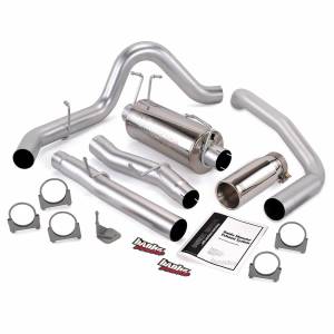 Banks Power Monster Exhaust System Single Exit Chrome Round Tip 03-07 Ford 6.0L ECSB