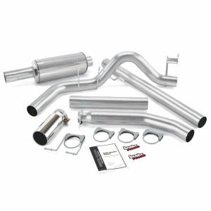 Exhaust - Exhaust Systems - Banks Power - Banks Power Monster Exhaust System Single Exit Chrome Round Tip 98-02 Dodge 5.9L Extended Cab