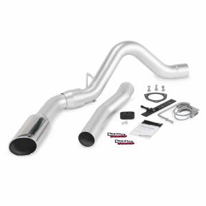 Banks Power Monster Exhaust System Single Exit Chrome Tip 11-14 Chevy 6.6L LML ECLB-CCLB to