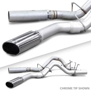 Banks Power - Banks Power Monster Exhaust System 4-inch Single Exit Chrome Tip 17-18 Chevy 6.6L L5P from - Image 2