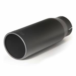 Exhaust - Exhaust Tips - Banks Power - Banks Power Tailpipe Tip Kit Round Straight Cut Black 3.5 Inch Tube 4.38 Inch X 12 inch