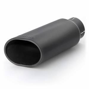 Banks Power Tailpipe Tip Ob Round Slash Cut Black 3.5 Inch Tube 4.38 X 5.25 X 13.38 inch