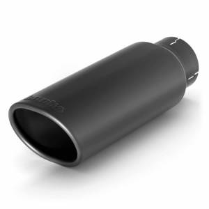 Banks Power Tailpipe Tip Kit Ob Round Angle Cut Black 3 Inch Tube 3.75 X 4.5 X 11.5 inch