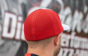 Dan's Diesel Performance, INC. - DDP Red & Gray Large/X-Large Flex Fit Hat w/ Abbreviated Logo - Image 2